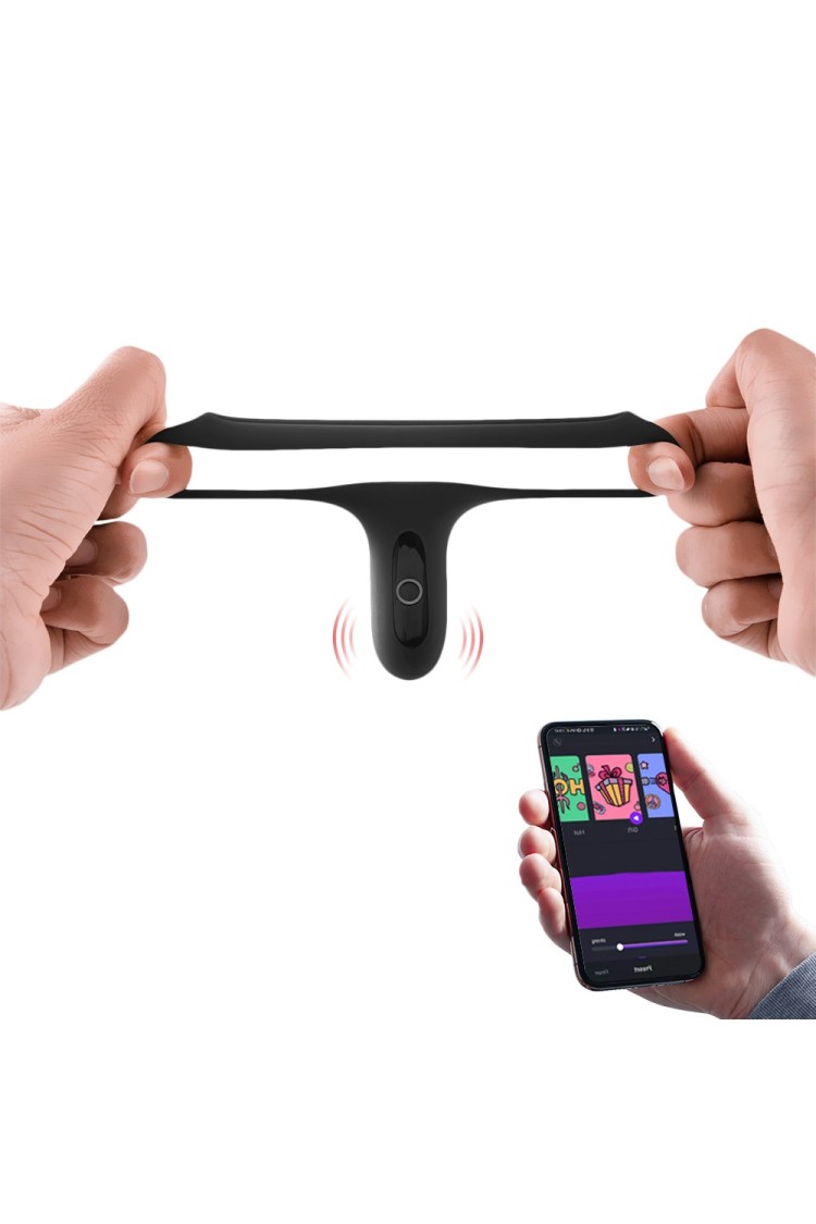 Pierścień Erekcyjny Rise Smart Cockring Czarny Magic Motion