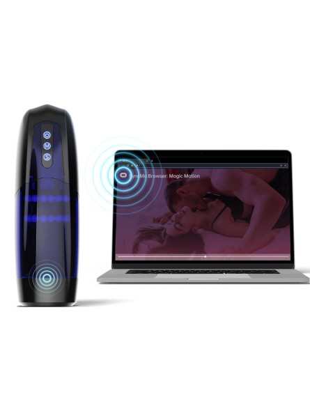Masturbator Sterowany Aplikacją Xone Blue Magic Motion