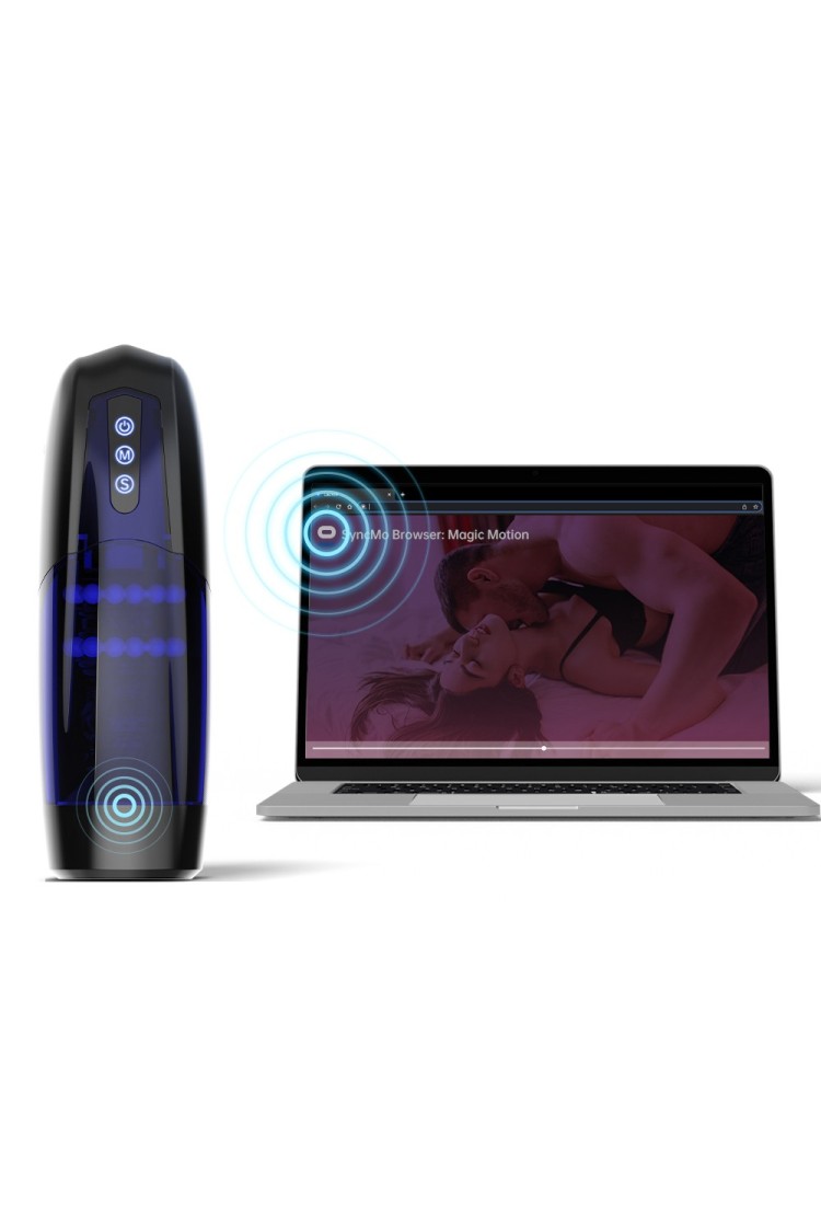 Masturbator Sterowany Aplikacją Xone Blue Magic Motion
