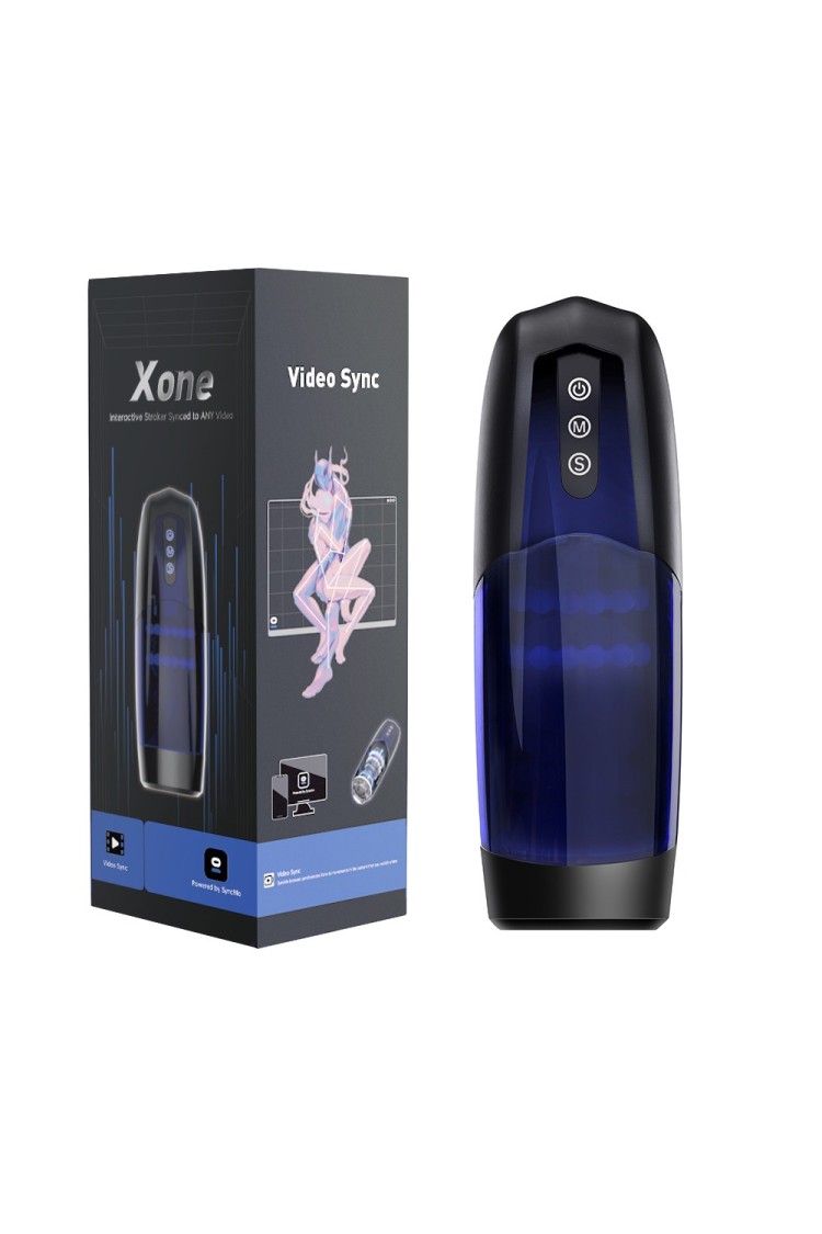 Masturbator Sterowany Aplikacją Xone Blue Magic Motion