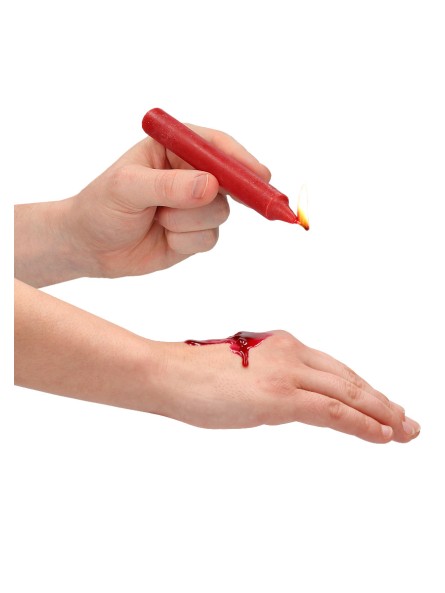 Teasing Wax Candles 4-Pack Red - Czerwony Zestaw Świec Do Bdsm Ouch! by Shots