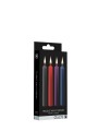 Teasing Wax Candles 4-Pack Mixed Colors - Wielokolorowy Zestaw Świec Do Bdsm Ouch! by Shots