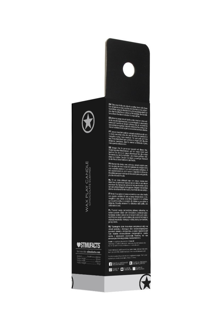 Wax Play Candle Chocolate Scented - Świeca Do Bdsm O Zapachu Czekolady Ouch! by Shots