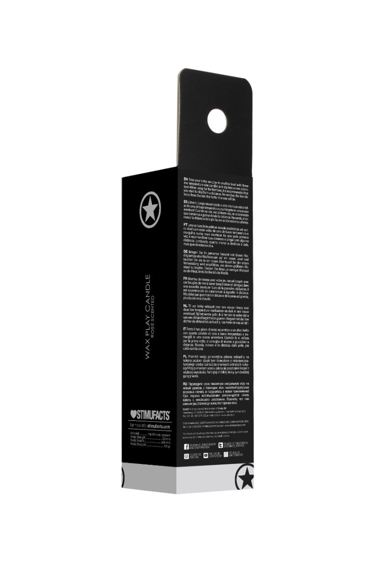 Wax Play Candle Rose Scented - Świeca Do Bdsm O Zapachu Róż Ouch! by Shots