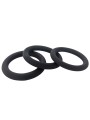 Silikonowy pierścień erekcyjny Brutus Slim Donut Silicone Cock Ring Black 55 mm