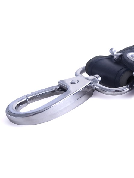 Krótka smycz Short Leather Bondage Leash Black Brutus
