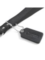 Krótka smycz Short Leather Bondage Leash Black Brutus