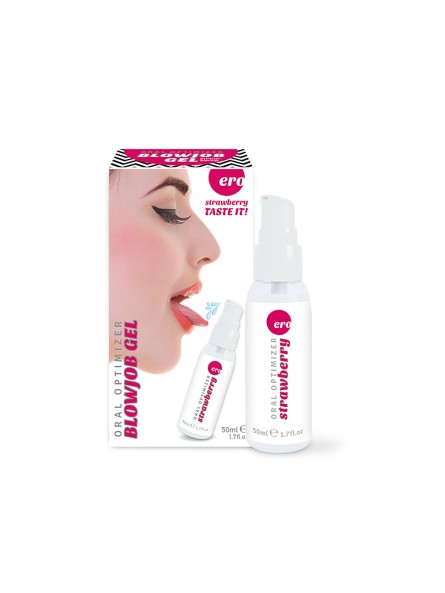 Żel Ero By Hot Oral Optimizer Deepthroat Gel Strawberry 50ml Shots