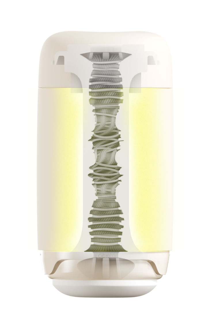 Masturbator Puffy Custard Yellow Tenga