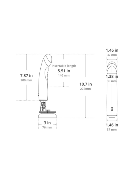 Wibrujące Dildo Mission 2 Lovense