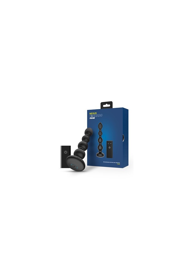 Koraliki Analne Tornado Rotating Beaded Probe Black Nexus