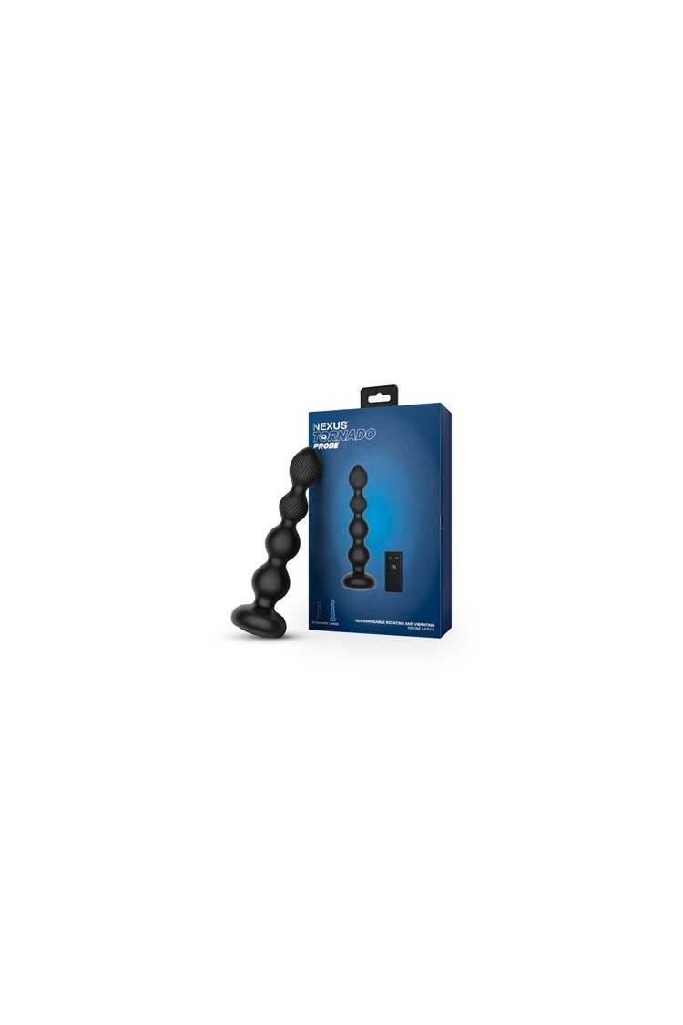Koraliki Analne Tornado Rotating Beaded Probe Large Black Nexus