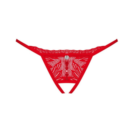 Otwarte Czerwone Stringi Chilisa Xl/2Xl Obsessive