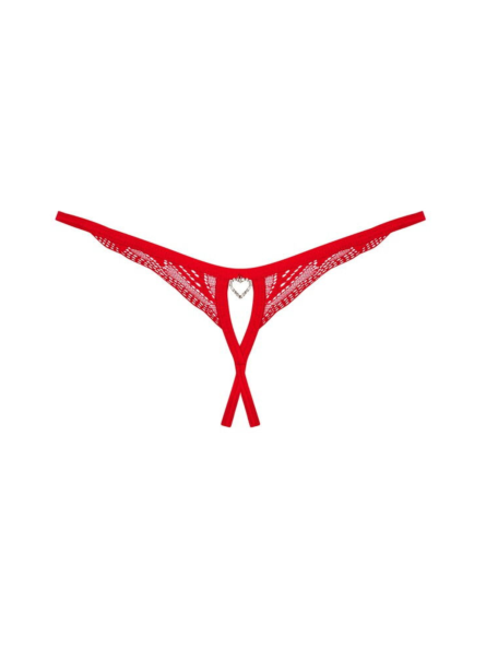 Otwarte Czerwone Stringi Chilisa Xl/2Xl Obsessive