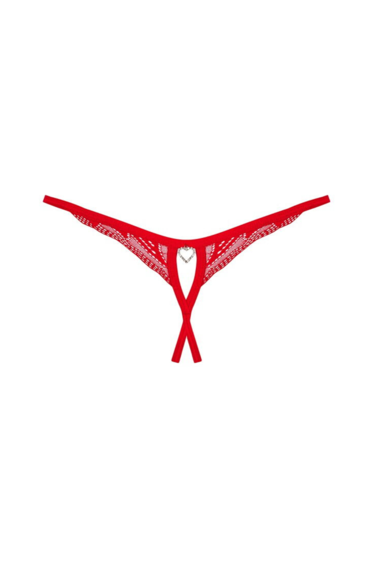 Otwarte Czerwone Stringi Chilisa Xl/2Xl Obsessive