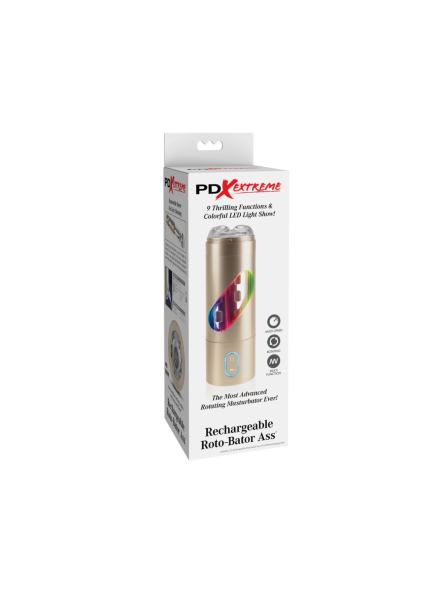 Masturbator Rechargeable Roto-Bator Ass Multicolor Pdx Extreme Pipedream