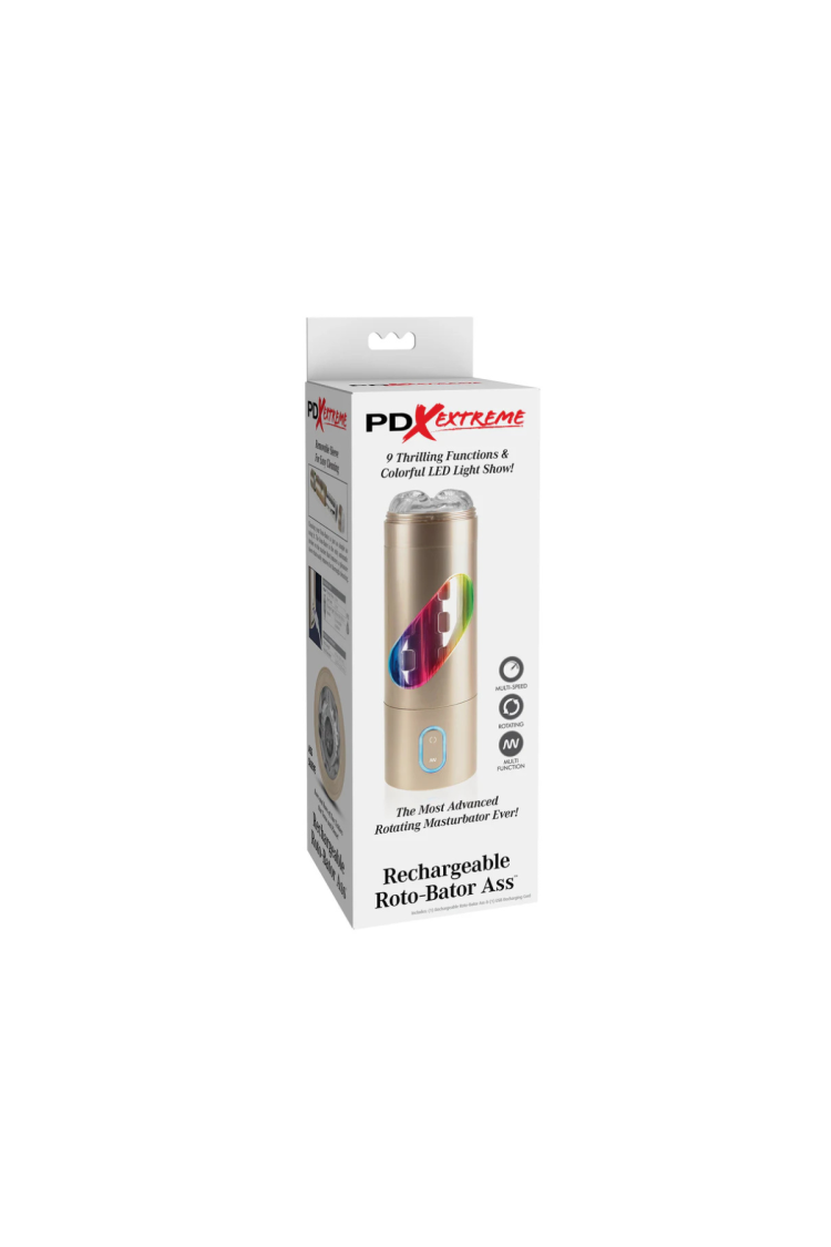 Masturbator Rechargeable Roto-Bator Ass Multicolor Pdx Extreme Pipedream