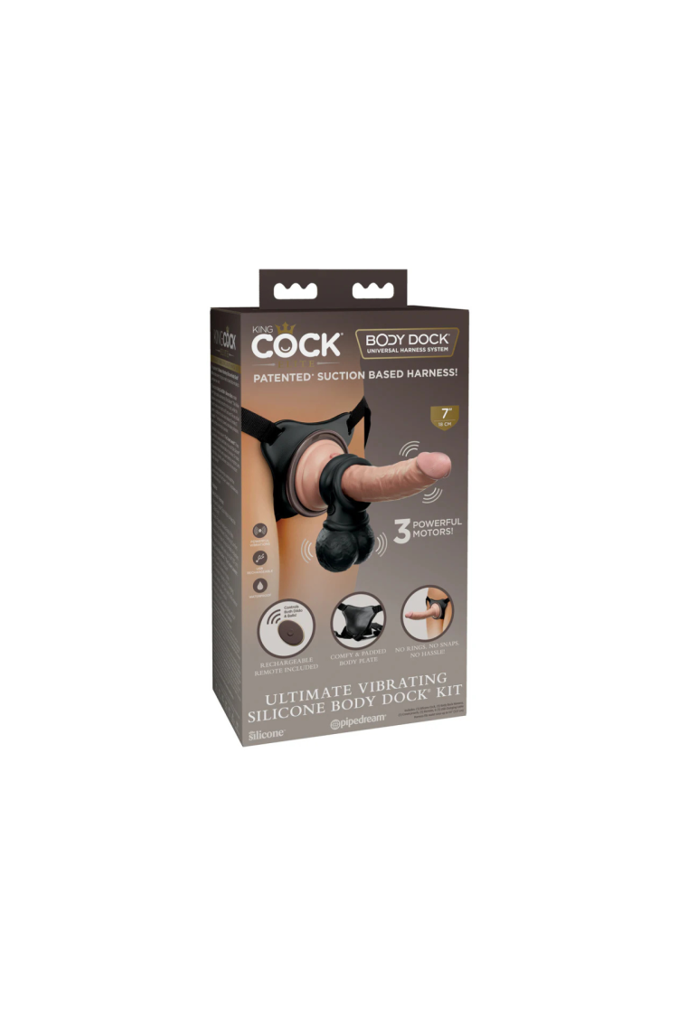 Zestaw King Cock Ultimate Vibrating Body Dock Kit Pipedream
