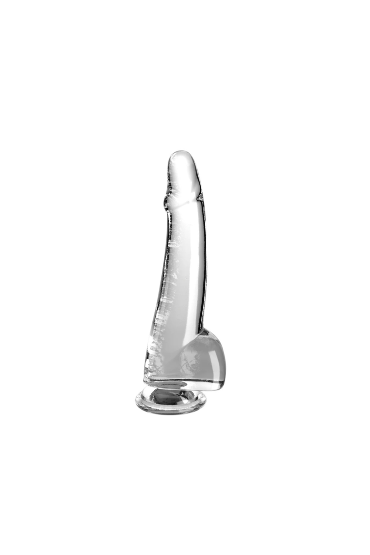 Dildo 25Cm King Cock Clear With Balls Pipedream