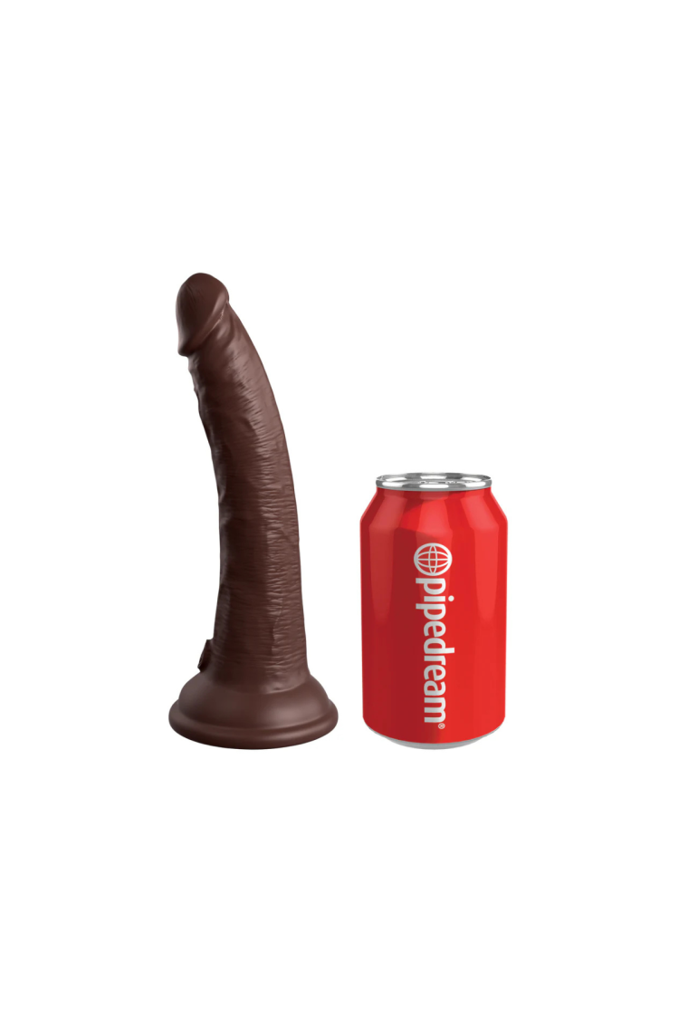 Dildo 18Cm King Cock Elite Dual Density Cock Brown Pipedream