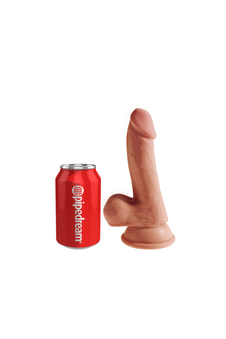 Dildo Plus 17Cm King Cock Triple Density With Balls Tan Pipedream