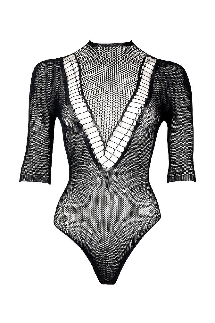 Body Le Désir Short Sleeve Teddy One Size Black Le Désir
