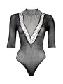 Body Le Désir Short Sleeve Teddy One Size Black Le Désir