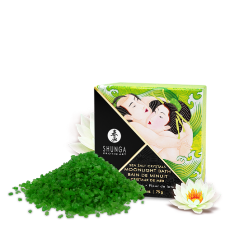 Afrodyzjakowa Sól Morska Do Kąpieli O Zapachu Lotosu Moonlight Bath Lotus Flower Shunga