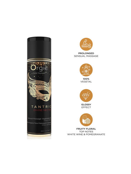 Olejek Do Masażu Tantric Divine Nectar 200Ml Orgie