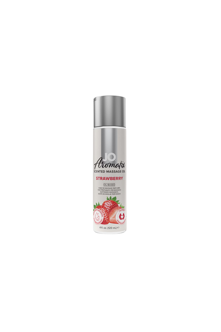 Olejek Do Masażu Aromatix Scented Strawberry 120 Ml System JO