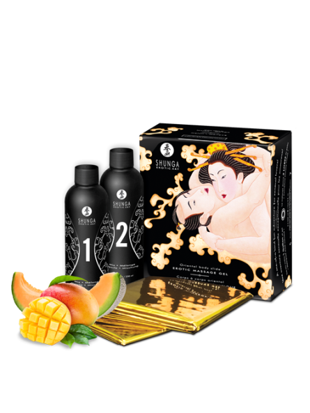 Żel Do Masażu O Zapachu Melona I Mango Melon & Mango Massage Gel 2 X 250Ml Shunga