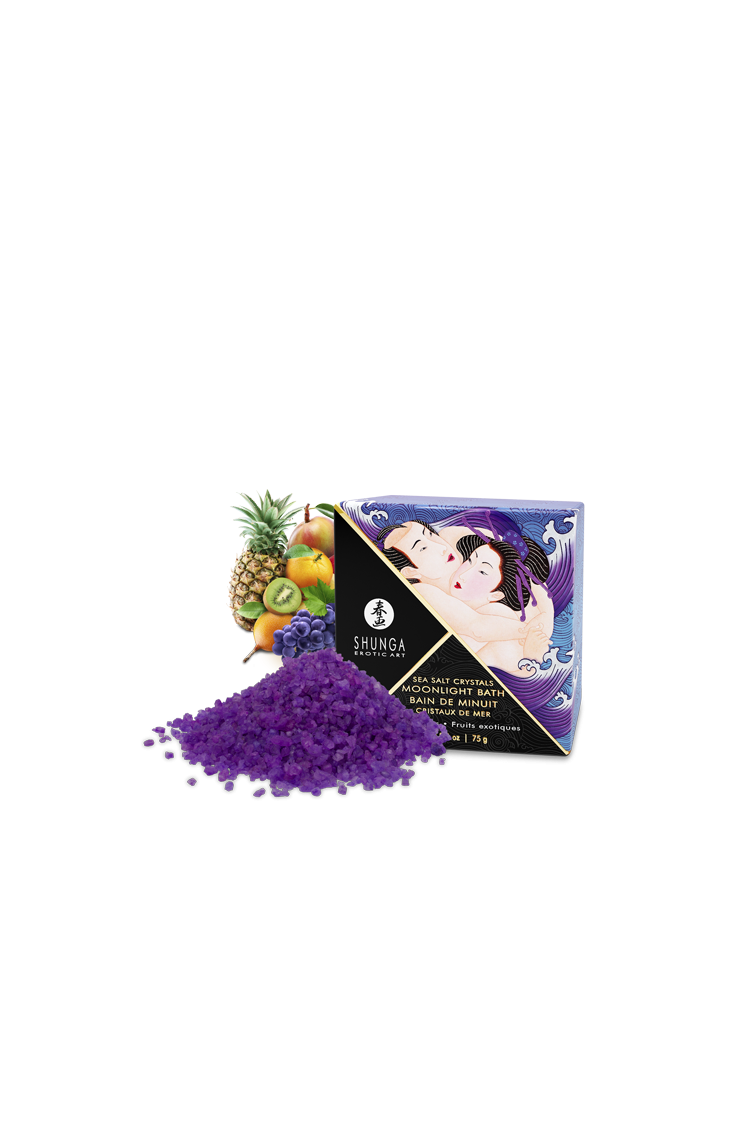 Afrodyzjakowa Sól Morska Do Kąpieli O Zapachu Owoców Egzotycznych Moonlight Bath Exotic Fruits Shunga