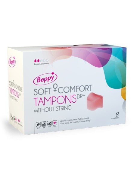 Tampony Bez Sznurka Suche Soft Comfort Tampons Dry 8 Szt. Beppy