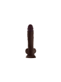 Dildo Model A 26,7 Cm Dong With Balls Mahogany Shaft
