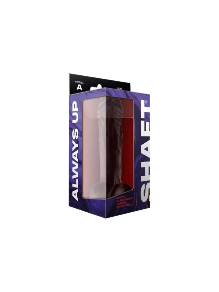 Dildo Model A 26,7 Cm Dong With Balls Mahogany Shaft