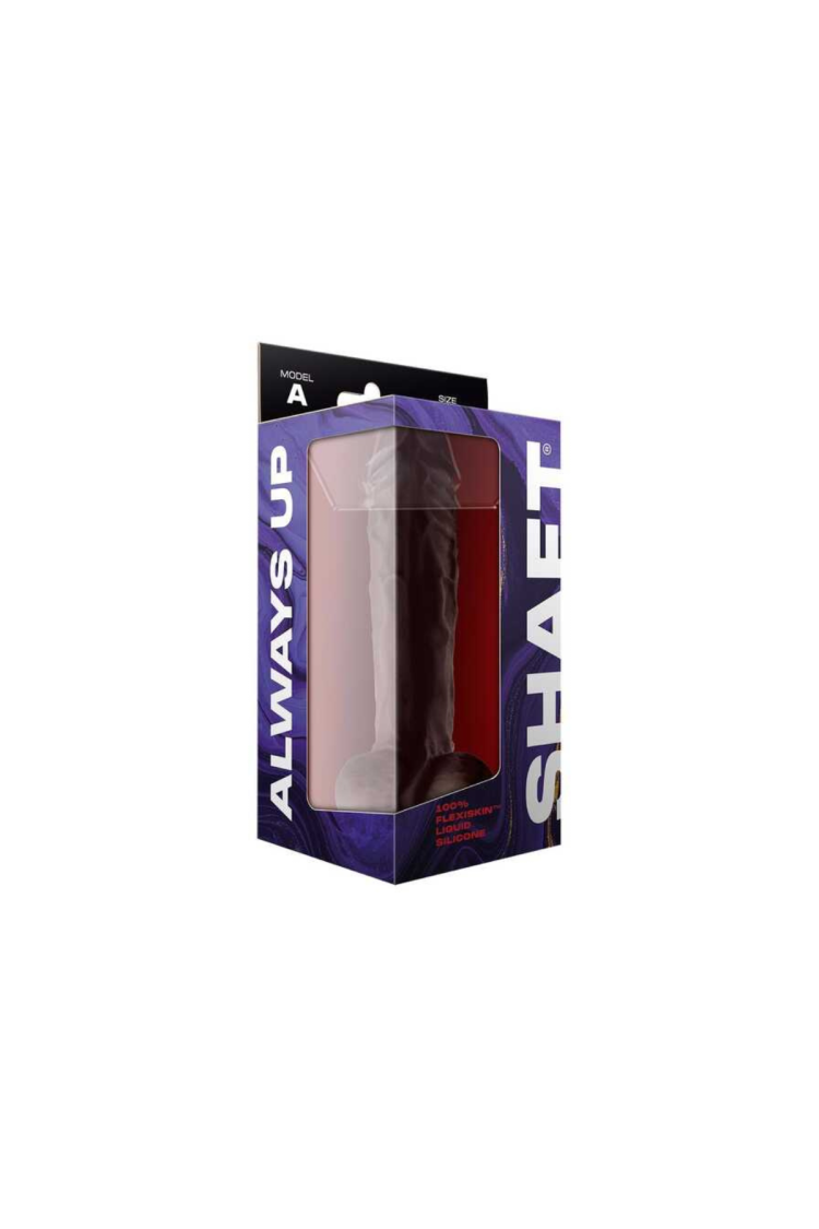 Dildo Model A 26,7 Cm Dong With Balls Mahogany Shaft