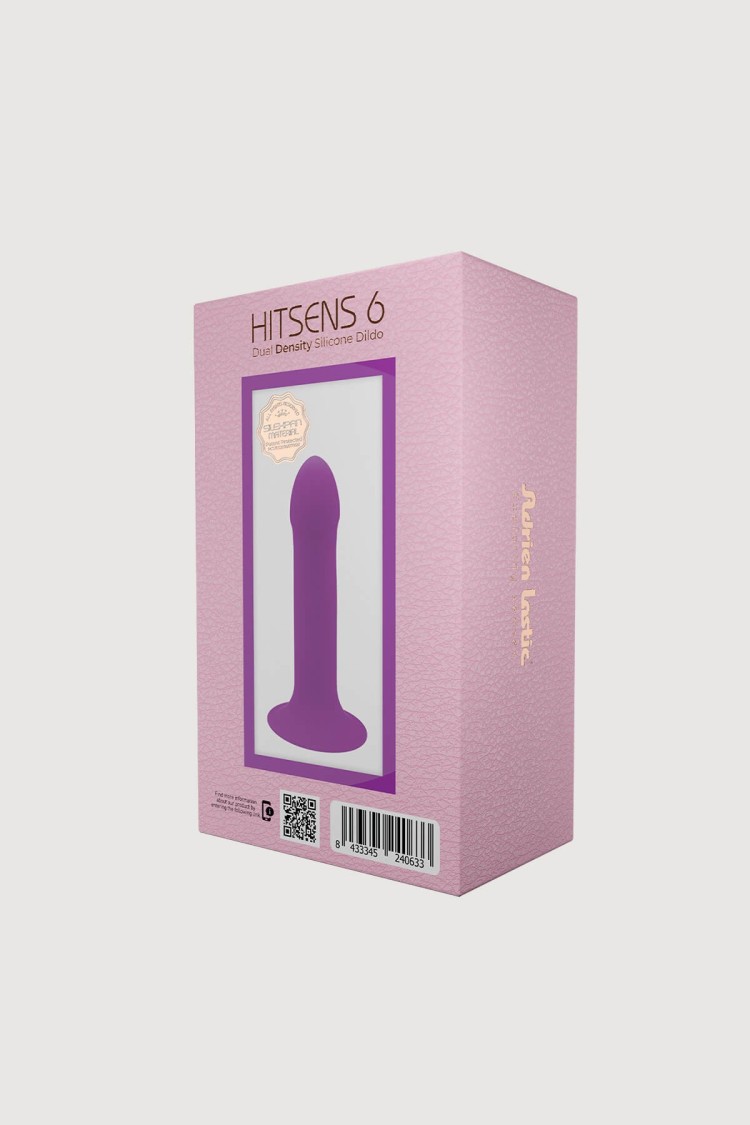 Silikonowe Dildo Premium Hitsens Model 6 Purple Adrien Lastic