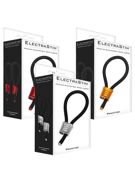 Prestige Electraloops 2 X Regulowany Cockring (Srebrny) ElectraStim