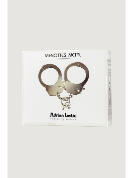 Metalowe Kajdanki Menottes Met Silver Adrien Lastic