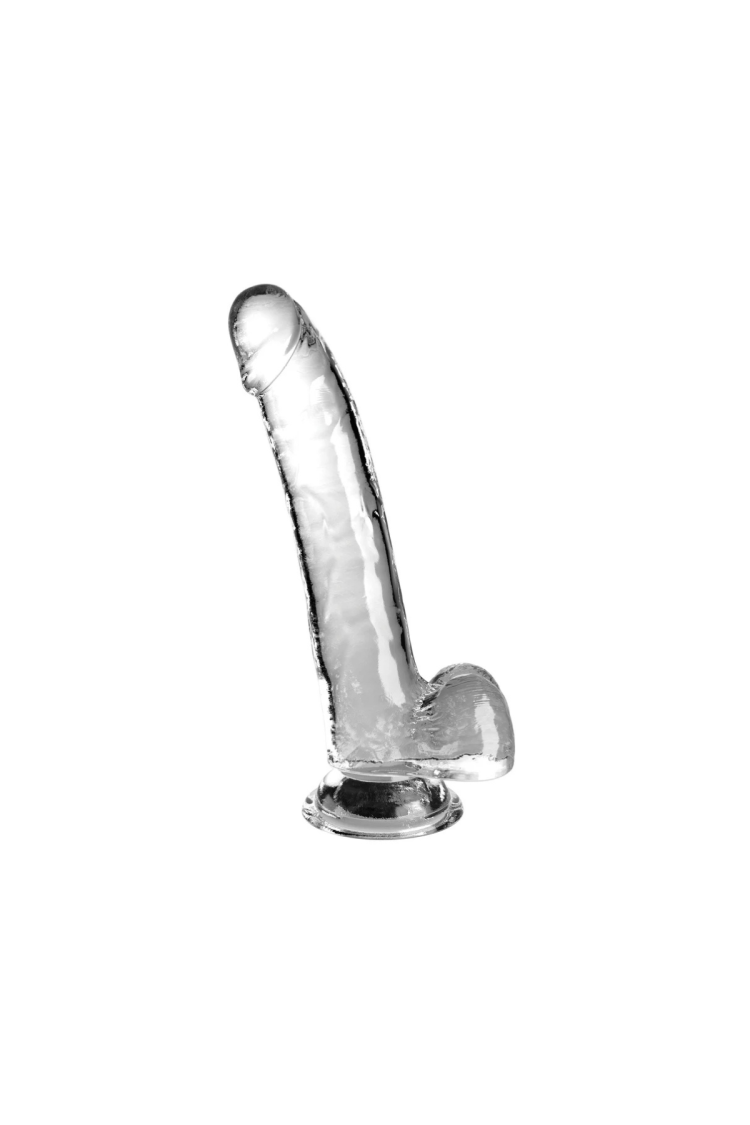 Dildo 23Cm King Cock Clear With Balls Pipedream