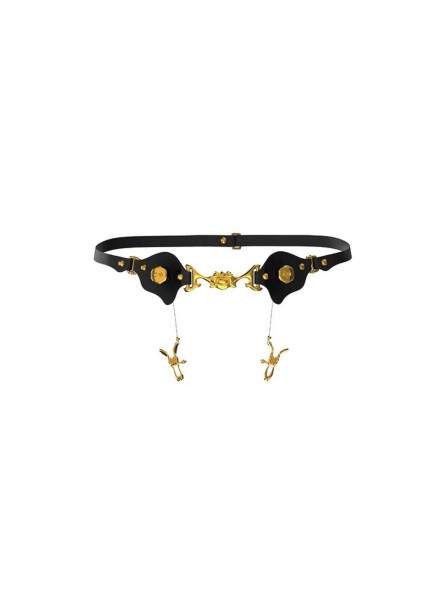Pas Mystic Bond Collection - Belt With Labia Extender Clamps UPKO