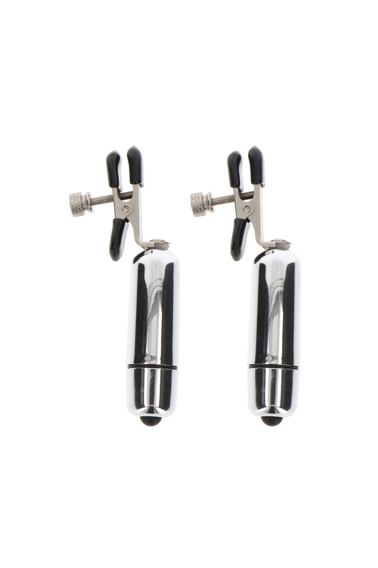 Klamerki Na Sutki Nipple Play Adjustable Vibrating Clamps Taboom