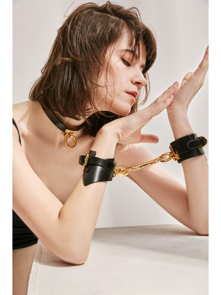 Skórzane Kajdanki Na Ręce Upko Leather Handcuffs UPKO
