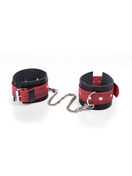 Kajdanki Crazy Horse Red L Whips