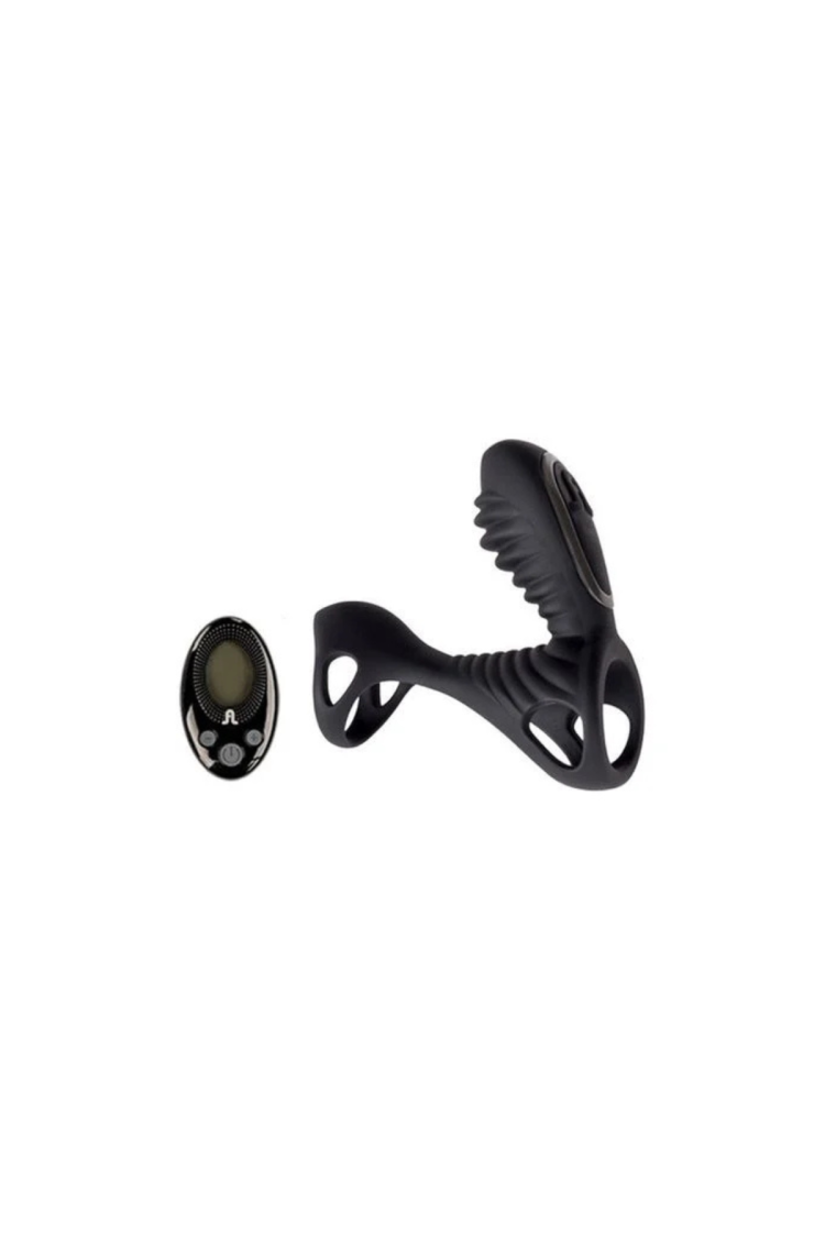 Pierścień Uciskowy Na Penisa Gladiator F + Lrs Black Adrien Lastic