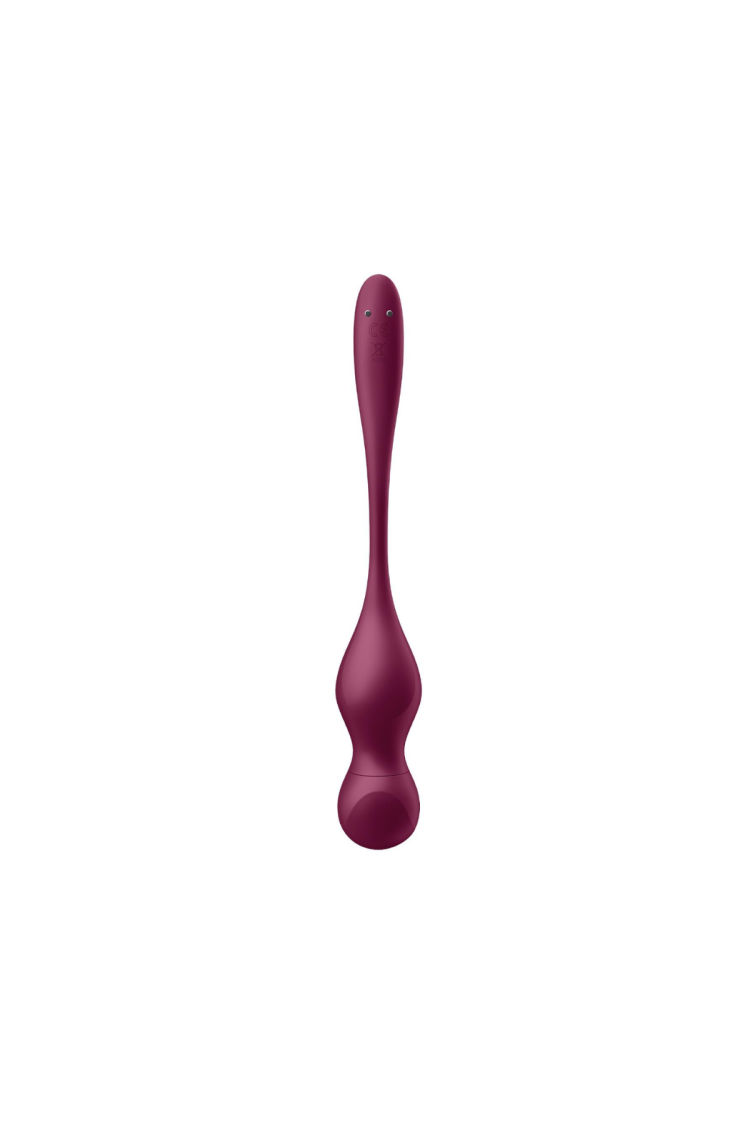 Wibrujące Kulki Love Birds Vary Connect App Wine Red Satisfyer