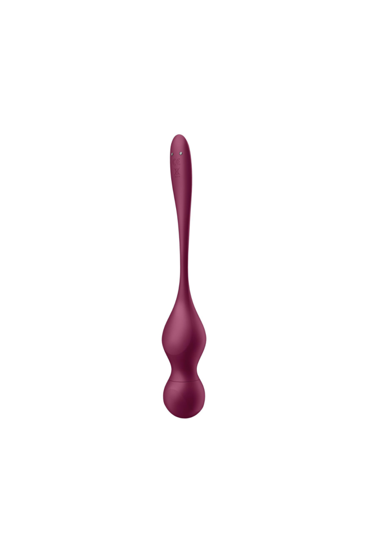 Wibrujące Kulki Love Birds Vary Connect App Wine Red Satisfyer