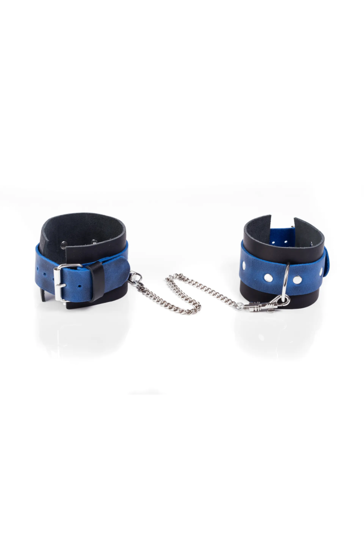 Kajdanki Crazy Horse Blue L Whips