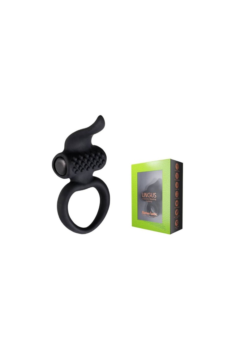 Mini Pierścień Wibrujący Lingus Black Adrien Lastic
