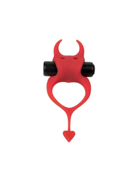 Wibrujący Pierścień Devol Cockring Red Adrien Lastic